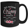 Personalized This Awesome Granny Belongs To Custom Kids Name Floral Granny Mothers Day Birthday Christmas Mug | teecentury