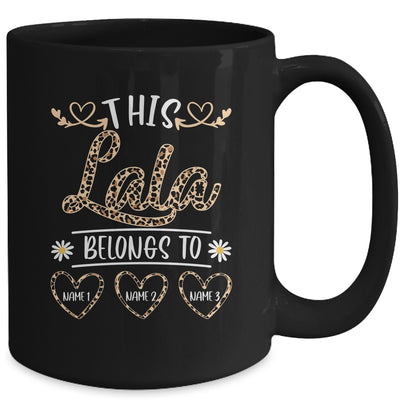 Personalized This Awesome Lala Belongs To Custom Kids Name Leopard Lala Mothers Day Birthday Christmas Mug | teecentury