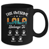 Personalized This Awesome Lala Belongs To Custom Kids Name Vintage Mothers Day Birthday Christmas Mug | teecentury