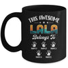 Personalized This Awesome Lala Belongs To Custom Kids Name Vintage Mothers Day Birthday Christmas Mug | teecentury