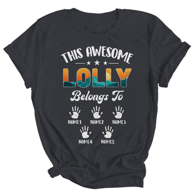 Personalized This Awesome Lolly Belongs To Custom Kids Name Vintage Mothers Day Birthday Christmas Shirt & Tank Top | teecentury