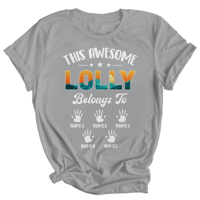 Personalized This Awesome Lolly Belongs To Custom Kids Name Vintage Mothers Day Birthday Christmas Shirt & Tank Top | teecentury