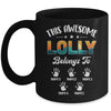 Personalized This Awesome Lolly Belongs To Custom Kids Name Vintage Mothers Day Birthday Christmas Mug | teecentury