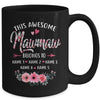 Personalized This Awesome Mawmaw Belongs To Custom Kids Name Floral Mawmaw Mothers Day Birthday Christmas Mug | teecentury