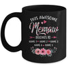 Personalized This Awesome Memaw Belongs To Custom Kids Name Floral Memaw Mothers Day Birthday Christmas Mug | teecentury