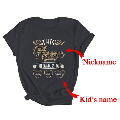 Personalized This Awesome Meme Belongs To Custom Kids Name Leopard Meme Mothers Day Birthday Christmas Shirt & Tank Top | Custom | teecentury