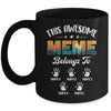 Personalized This Awesome Meme Belongs To Custom Kids Name Vintage Mothers Day Birthday Christmas Mug | teecentury