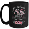 Personalized This Awesome Mimi Belongs To Custom Kids Name Floral Mimi Mothers Day Birthday Christmas Mug | teecentury