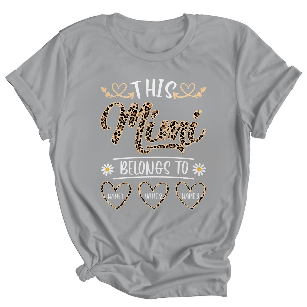 Personalized This Awesome Mimi Belongs To Custom Kids Name Leopard Mimi Mothers Day Birthday Christmas Shirt & Tank Top | teecentury