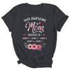 Personalized This Awesome Mom Belongs To Custom Kids Name Floral Mom Mothers Day Birthday Christmas Shirt & Tank Top | teecentury