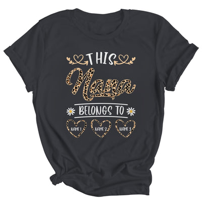 Personalized This Awesome Nana Belongs To Custom Kids Name Leopard Nana Mothers Day Birthday Christmas Shirt & Tank Top | teecentury