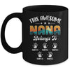 Personalized This Awesome Nana Belongs To Custom Kids Name Vintage Mothers Day Birthday Christmas Mug | teecentury