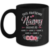 Personalized This Awesome Nanny Belongs To Custom Kids Name Floral Nanny Mothers Day Birthday Christmas Mug | teecentury