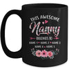 Personalized This Awesome Nanny Belongs To Custom Kids Name Floral Nanny Mothers Day Birthday Christmas Mug | teecentury