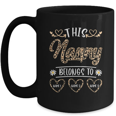 Personalized This Awesome Nanny Belongs To Custom Kids Name Leopard Nanny Mothers Day Birthday Christmas Mug | teecentury