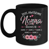 Personalized This Awesome Nonna Belongs To Custom Kids Name Floral Nonna Mothers Day Birthday Christmas Mug | teecentury