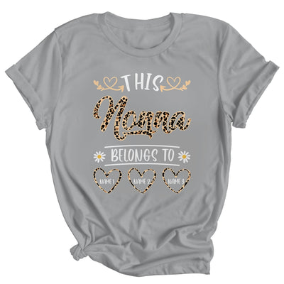 Personalized This Awesome Nonna Belongs To Custom Kids Name Leopard Nonna Mothers Day Birthday Christmas Shirt & Tank Top | teecentury