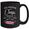 Personalized This Awesome Oma Belongs To Custom Kids Name Floral Oma Mothers Day Birthday Christmas Mug | teecentury