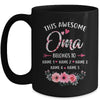 Personalized This Awesome Oma Belongs To Custom Kids Name Floral Oma Mothers Day Birthday Christmas Mug | teecentury