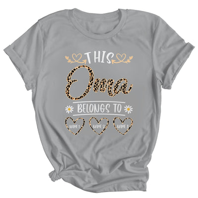 Personalized This Awesome Oma Belongs To Custom Kids Name Leopard Oma Mothers Day Birthday Christmas Shirt & Tank Top | teecentury