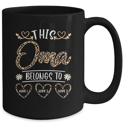 Personalized This Awesome Oma Belongs To Custom Kids Name Leopard Oma Mothers Day Birthday Christmas Mug | teecentury