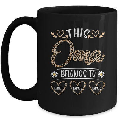Personalized This Awesome Oma Belongs To Custom Kids Name Leopard Oma Mothers Day Birthday Christmas Mug | teecentury