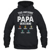 Personalized This Awesome Papa Belongs To Custom Grandkids Name Color Hand Fathers Day Birthday Christmas Shirt & Hoodie | teecentury