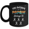 Personalized This Awesome Papaw Belongs To Custom Kids Name Vintage Fathers Day Birthday Christmas Mug | teecentury