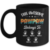 Personalized This Awesome Pawpaw Belongs To Custom Kids Name Vintage Fathers Day Birthday Christmas Mug | teecentury