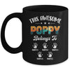 Personalized This Awesome Poppy Belongs To Custom Kids Name Vintage Fathers Day Birthday Christmas Mug | teecentury