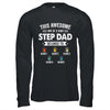 Personalized This Awesome Stepdad Belongs To Custom Kids Name Color Hand Fathers Day Birthday Christmas Shirt & Hoodie | teecentury
