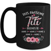 Personalized This Awesome Titi Belongs To Custom Kids Name Floral Titi Mothers Day Birthday Christmas Mug | teecentury