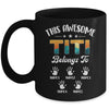 Personalized This Awesome Titi Belongs To Custom Kids Name Vintage Mothers Day Birthday Christmas Mug | teecentury