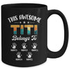 Personalized This Awesome Titi Belongs To Custom Kids Name Vintage Mothers Day Birthday Christmas Mug | teecentury