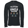 Personalized This Awesome Uncle Belongs To Custom Kids Name Color Hand Fathers Day Birthday Christmas Shirt & Hoodie | teecentury