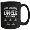 Personalized This Awesome Uncle Belongs To Custom Kids Name Color Hand Fathers Day Birthday Christmas Mug | teecentury
