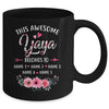 Personalized This Awesome Yaya Belongs To Custom Kids Name Floral Yaya Mothers Day Birthday Christmas Mug | teecentury