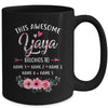 Personalized This Awesome Yaya Belongs To Custom Kids Name Floral Yaya Mothers Day Birthday Christmas Mug | teecentury