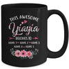 Personalized This Awesome Yiayia Belongs To Custom Kids Name Floral Yiayia Mothers Day Birthday Christmas Mug | teecentury