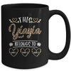Personalized This Awesome Yiayia Belongs To Custom Kids Name Leopard Yiayia Mothers Day Birthday Christmas Mug | teecentury