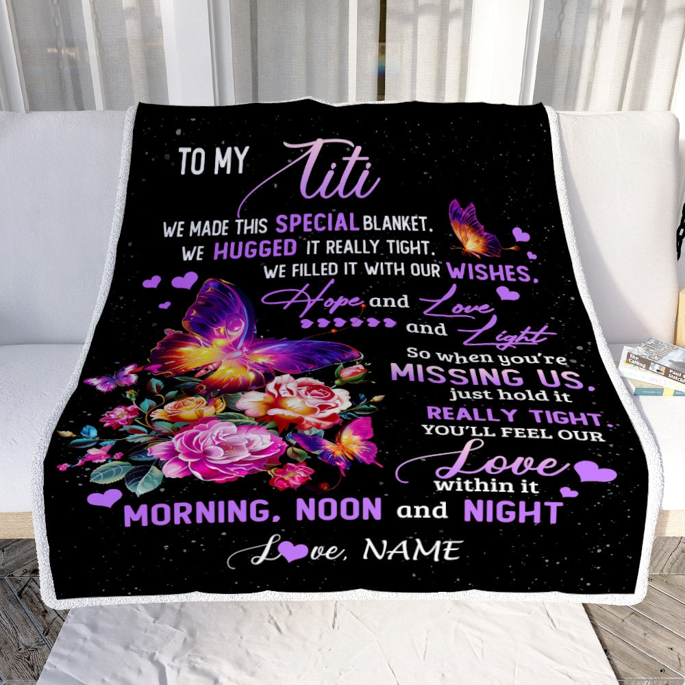 Personalized Titi Blanket From Niece Nephew We Made This Special Blanket Flower Titi Birthday Mothers Day Christmas Customized Fleece Throw Blanket | teecentury