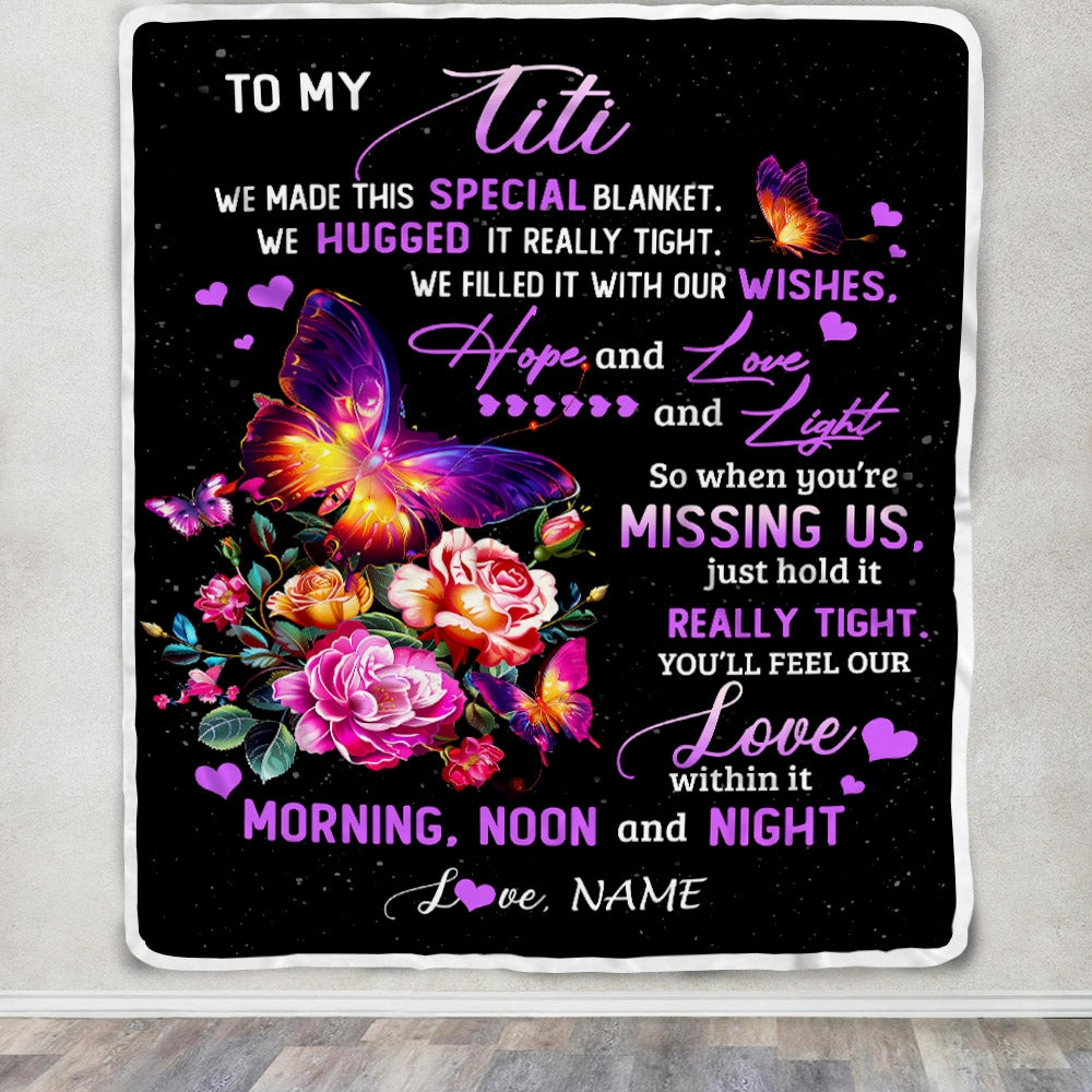 Personalized Titi Blanket From Niece Nephew We Made This Special Blanket Flower Titi Birthday Mothers Day Christmas Customized Fleece Throw Blanket | teecentury