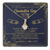 Alluring Beauty Necklace 18K Yellow Gold Finish | 1 | Personalized To A Beautiful Women On Her Graduation Day Necklace Class of 2024 For Daughter Granddaughter Sister Jewelry Customized Gift Box Message Card | teecentury