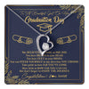 Forever Love Necklace 14K White Gold Finish | 1 | Personalized To A Beautiful Women On Her Graduation Day Necklace Class of 2024 For Daughter Granddaughter Sister Jewelry Customized Gift Box Message Card | teecentury