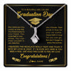 Alluring Beauty Necklace 14K White Gold Finish | 1 | Personalized To A Beautiful Women On Her Graduation Day Necklace For Daughter Granddaughter Sister Bonus Daughter Jewelry Customized Gift Box Message Card | teecentury