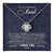 Love Knot Necklace 14K White Gold Finish | 1 | Personalized To My Amazing Aunt Necklace From Nephew When I Was A Little Boy Aunt Birthday Mothers Day Christmas Jewelry Customized Gift Box Message Card | teecentury