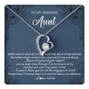Forever Love Necklace 14K White Gold Finish | 1 | Personalized To My Amazing Aunt Necklace From Nephew You Taught Me Right Mom Birthday Mothers Day Christmas Jewelry Customized Gift Box Message Card | teecentury.myshopify