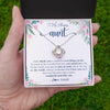 Love Knot Necklace | Personalized To My Amazing Aunt Necklace From Niece Nephew Thank You For Everything You Do Aunt Mothers Day Birthday Christmas Customized Gift Box Message Card | teecentury