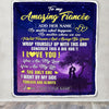 Personalized To My Amazing Fiancée Blanket Big Hug For Future Husband Birthday Gifts Anniversary Romantic Gift Valentines Day For Her Christmas Fleece Blanket | teecentury