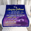 Personalized To My Amazing Girlfriend Blanket Big Hug For Girlfriend Birthday Gifts Anniversary Romantic Gifts Valentines Day For Her Christmas Fleece Blanket | teecentury